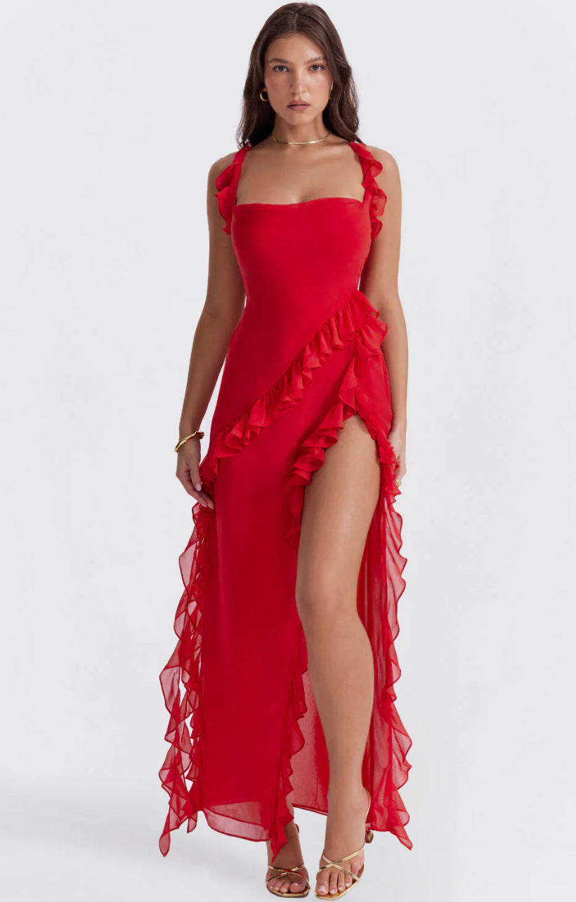 Viviana | Ruffle Maxi Dress