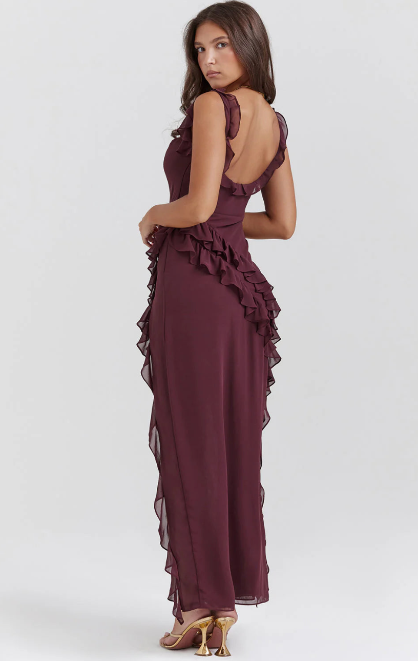 Viviana | Ruffle Maxi Dress