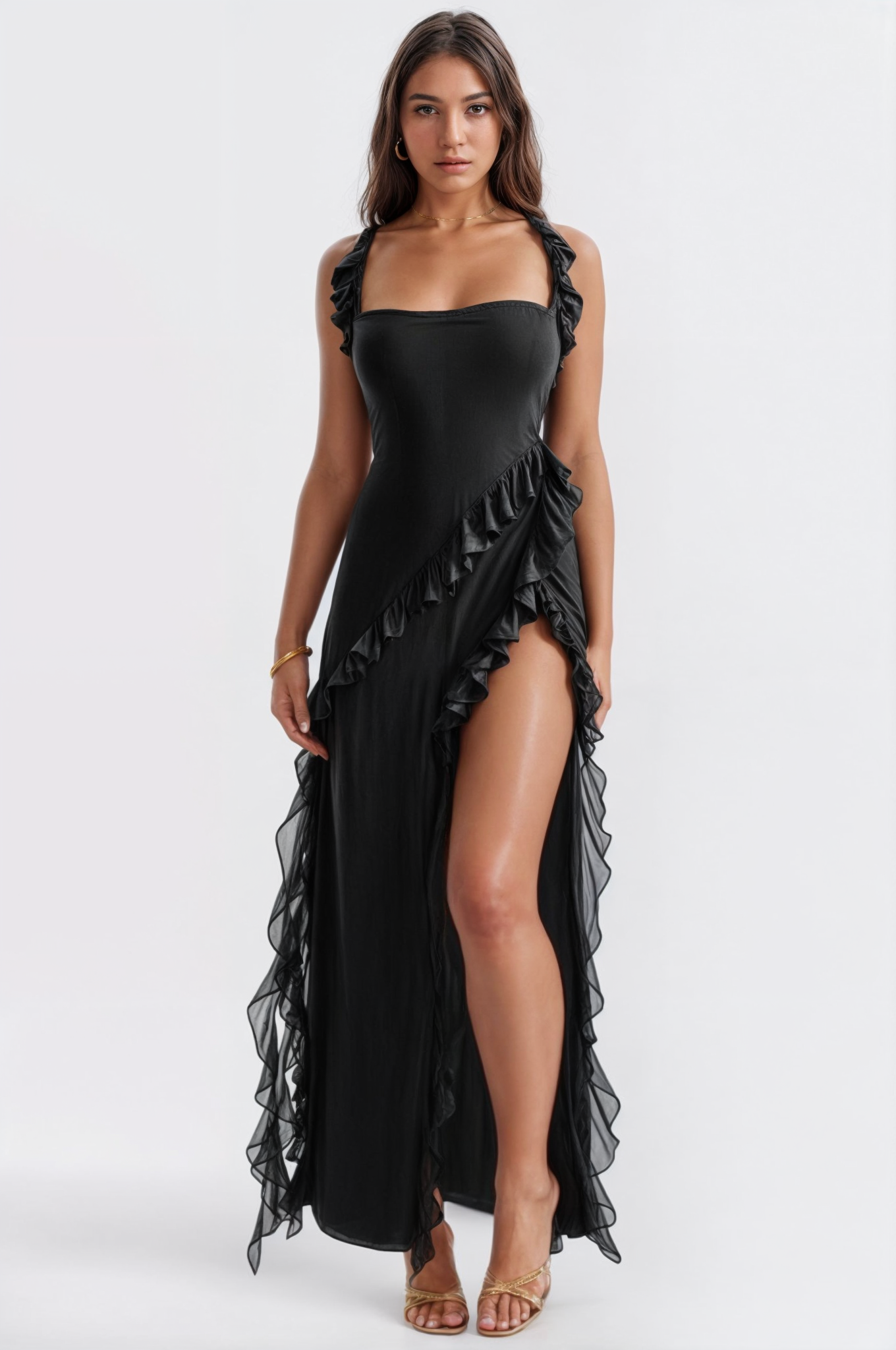 Viviana | Ruffle Maxi Dress