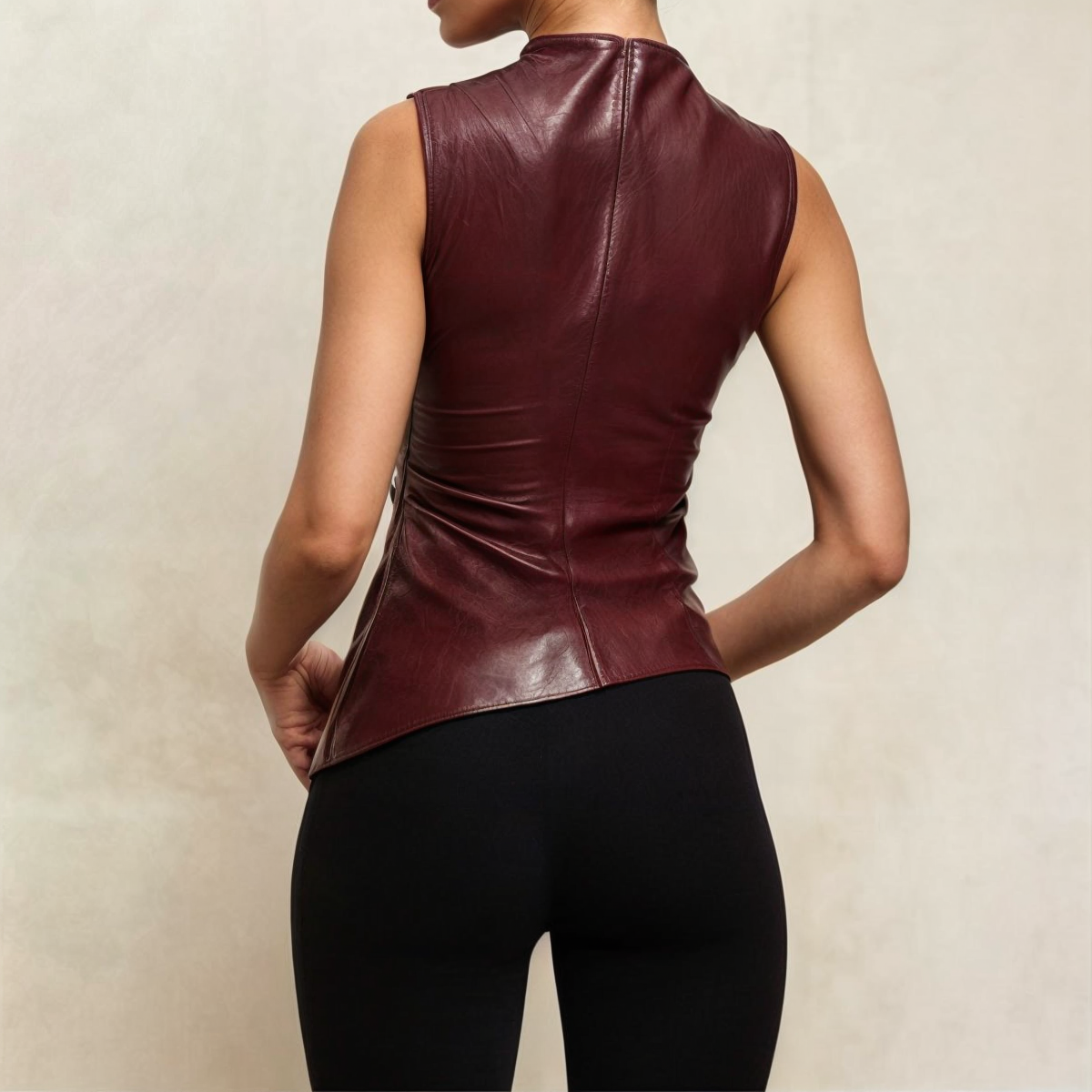Sienna | Leather Sleek Top