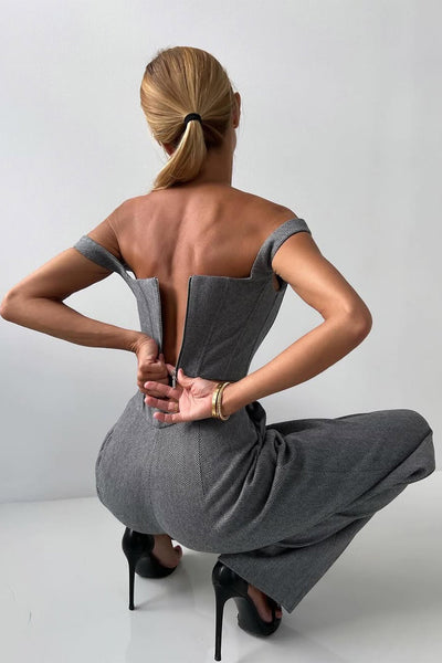 Luna - Elegant driedelig set met een double-breasted blazer