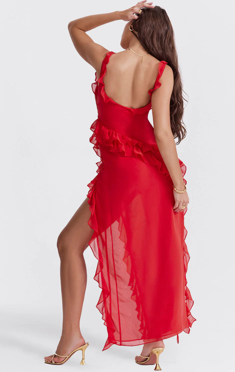 Viviana | Ruffle Maxi Dress
