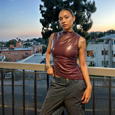 Sienna | Leather Sleek Top